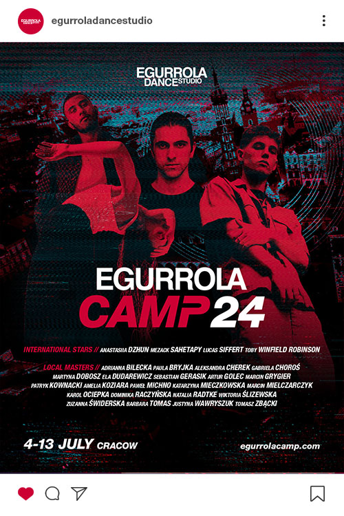 Insta post Egurrola Camp 24 Egurrola Dance Studio