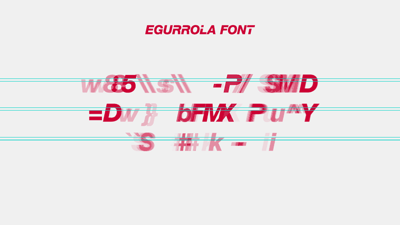 brand custom font Egurrola Dance Studio