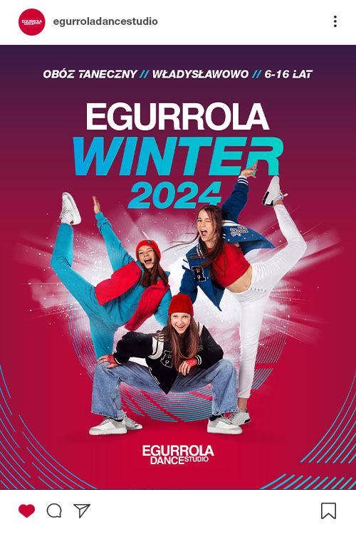 Insta post Egurrola WInter 2024 Egurrola Dance Studio