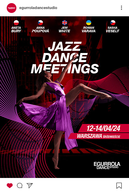 Insta post Jazz Dance Meetings Egurrola Dance Studio