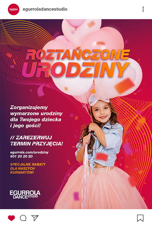 Insta post Egurrola Dance Studio