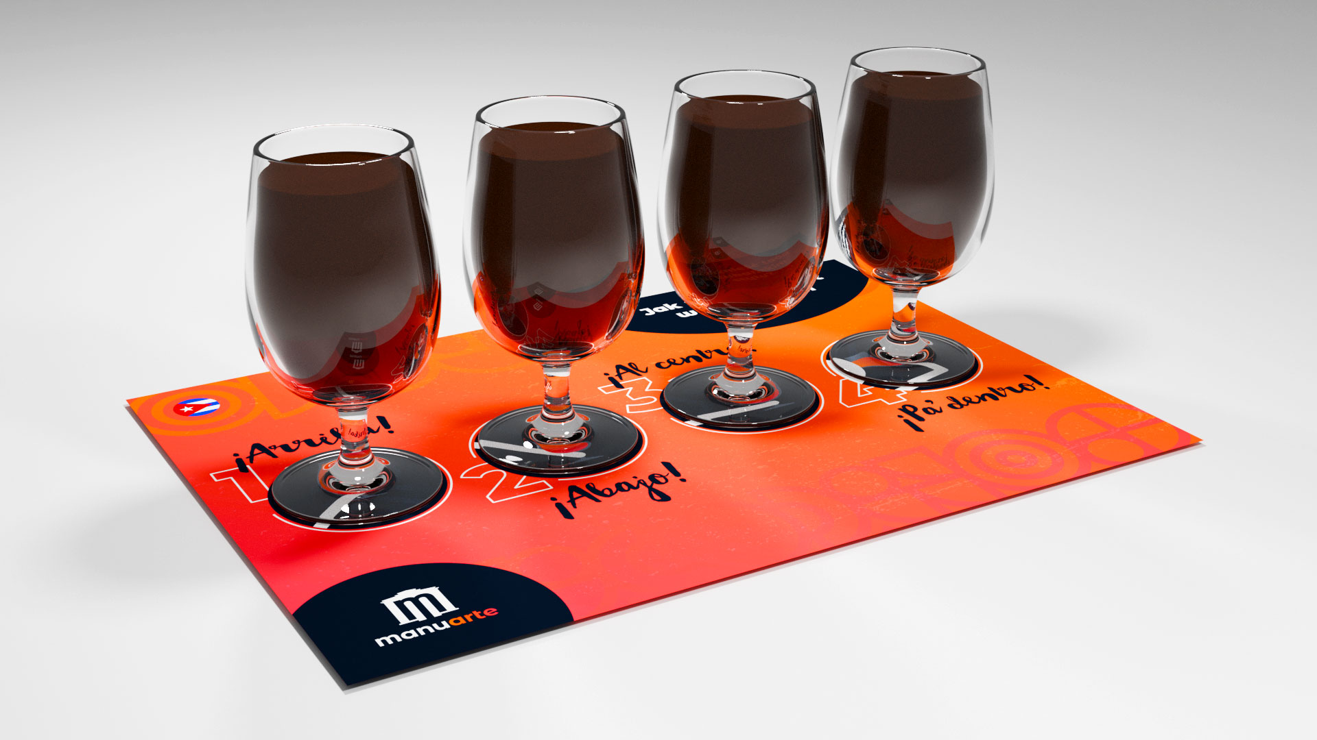 Rum Tasting Placemats Manuarte